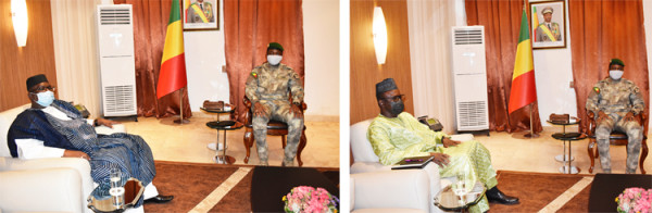 Koulouba : Les nouveaux ambassadeurs du Mali au Niger et en Turquie reçus par le président de la transition