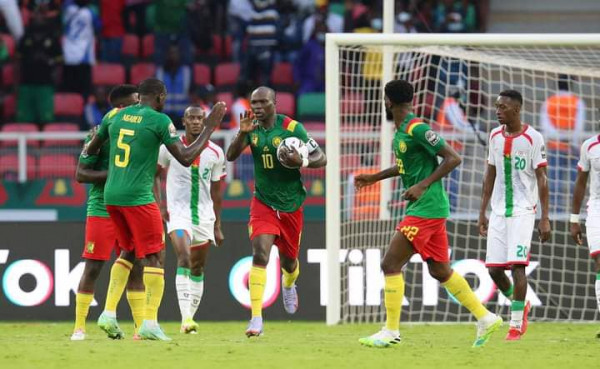 CAN 2021 :  Le Cameroun domine le Burkina Faso en ouverture